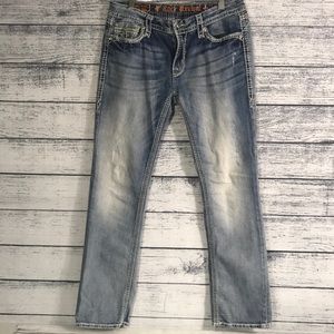 ROCK REVIVAL-LILY Straight Jeans
